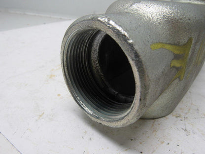 1-1/2" LB Conduit Elbow 3 NO. 1/0 XHHW. Max Cast Aluminum No Cover