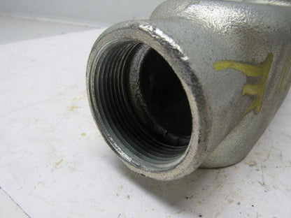 1-1/2" LB Conduit Elbow 3 NO. 1/0 XHHW. Max Cast Aluminum No Cover
