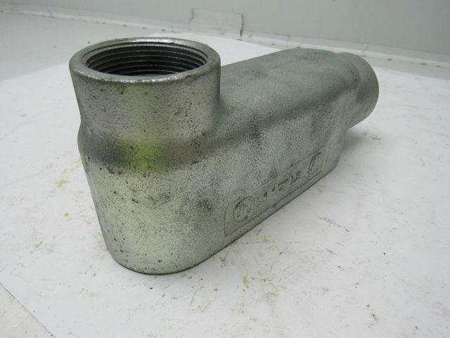 1-1/2" LB Conduit Elbow 3 NO. 1/0 XHHW. Max Cast Aluminum No Cover