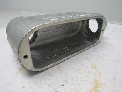 1-1/2" LB Conduit Elbow 3 NO. 1/0 XHHW. Max Cast Aluminum No Cover