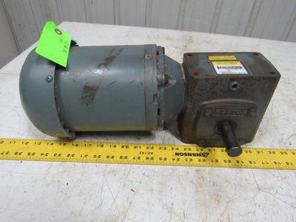 Boston Gear F721-25K-B5-J Right Angle Gearbox 25:1 Ratio W/Weg 1/2HP Motor