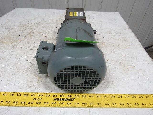 Boston Gear F721-25K-B5-J Right Angle Gearbox 25:1 Ratio W/Weg 1/2HP Motor