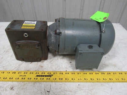 Boston Gear F721-25K-B5-J Right Angle Gearbox 25:1 Ratio W/Weg 1/2HP Motor