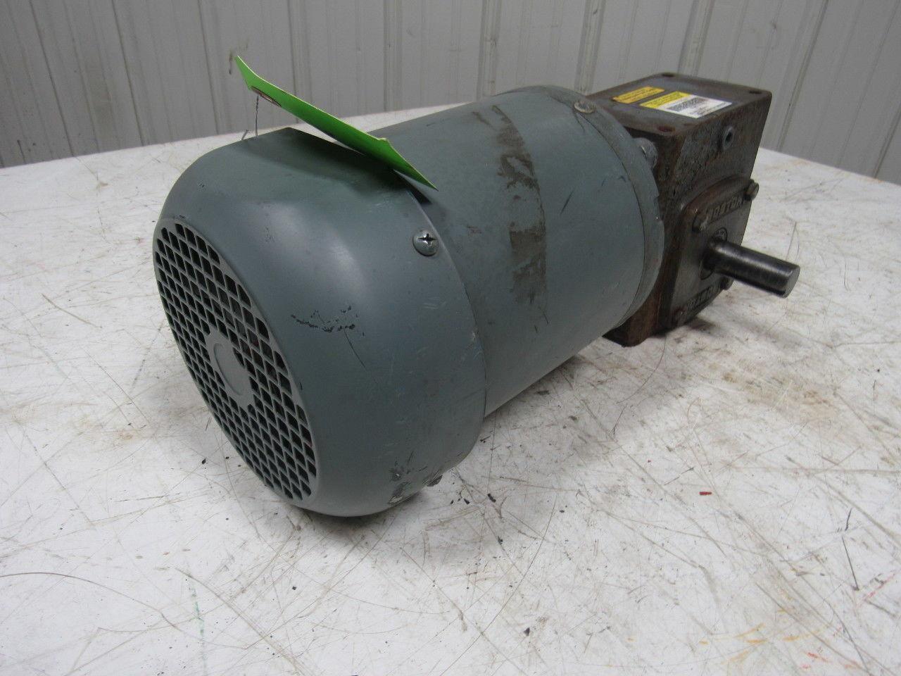 Boston Gear F721-25K-B5-J Right Angle Gearbox 25:1 Ratio W/Weg 1/2HP Motor