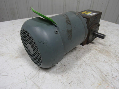 Boston Gear F721-25K-B5-J Right Angle Gearbox 25:1 Ratio W/Weg 1/2HP Motor