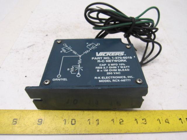 Vickers 1-370-6019 RCX-A6777 Transient Voltage Surge Suppressor Res. 2.7 O 7 W.