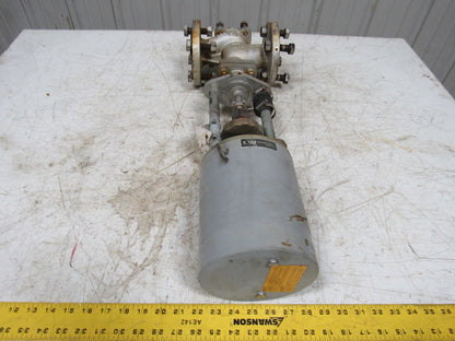 HTT PN25 DN40 Bellows Type Globe Valve 40mm W/230V 50Hz Rotary Actuator