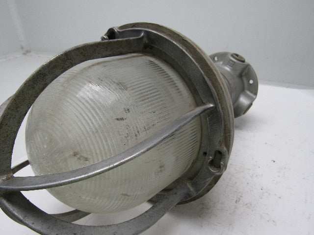Crouse Hinds  Vintage Electric Light Fixture For Hazardous Locations 9" Dia.