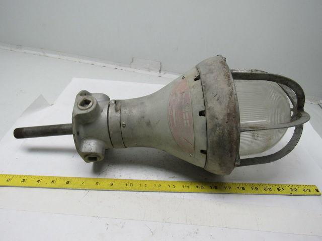 Crouse Hinds  Vintage Electric Light Fixture For Hazardous Locations 9" Dia.