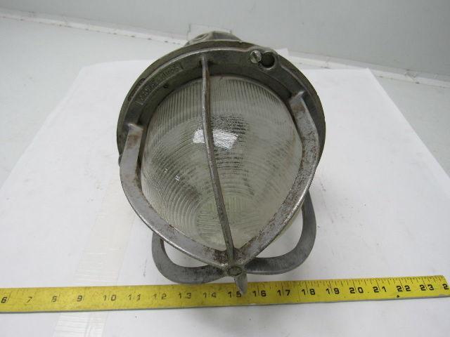 Crouse Hinds  Vintage Electric Light Fixture For Hazardous Locations 9" Dia.