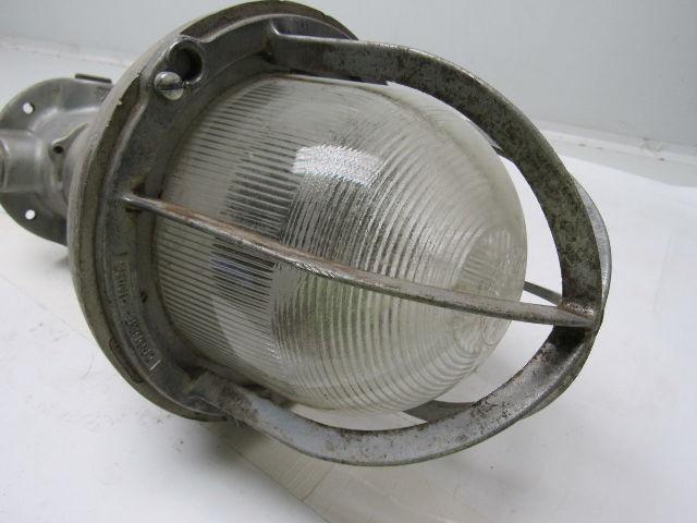 Crouse Hinds  Vintage Electric Light Fixture For Hazardous Locations 9" Dia.