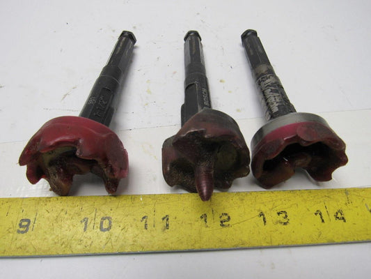 Bosch 981 Self-feed Wood Boring Bit 1-1/2" Dia. 7/16" Hex Shank Lot of 3