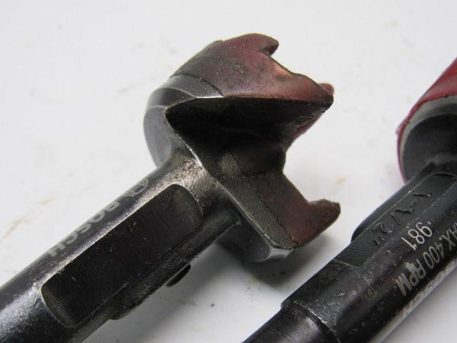 Bosch 981 Self-feed Wood Boring Bit 1-1/2" Dia. 7/16" Hex Shank Lot of 3