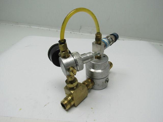Monnier 118-1000-4 Pressure Regulator W/111-3001-2 & Nuair NA3139 W/Gauge