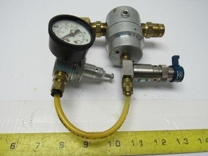 Monnier 118-1000-4 Pressure Regulator W/111-3001-2 & Nuair NA3139 W/Gauge