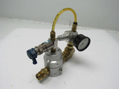 Monnier 118-1000-4 Pressure Regulator W/111-3001-2 & Nuair NA3139 W/Gauge