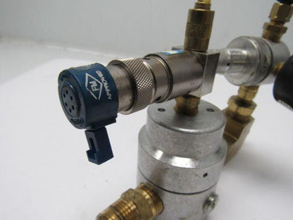 Monnier 118-1000-4 Pressure Regulator W/111-3001-2 & Nuair NA3139 W/Gauge