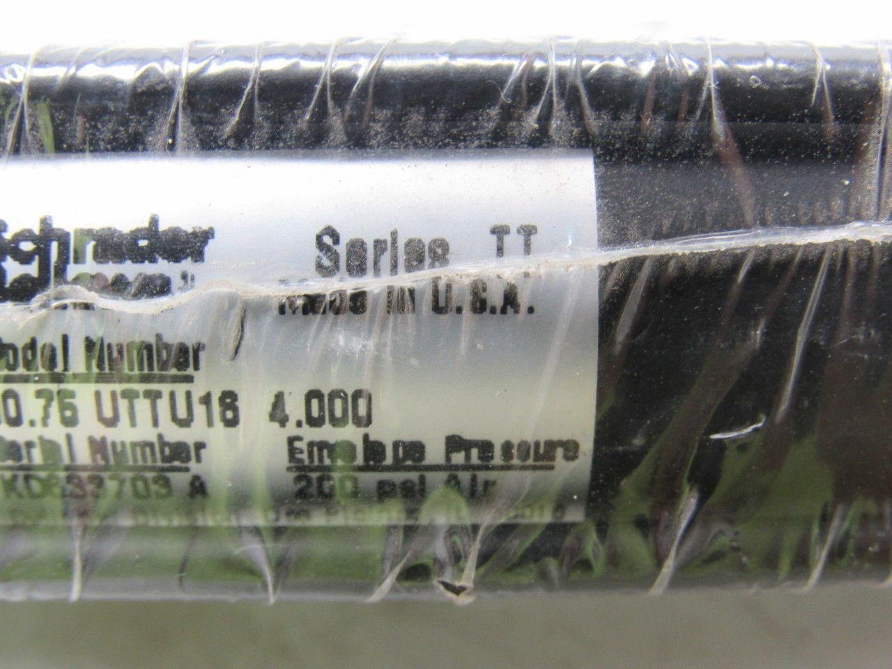 Schrader Bellows 00.75 UTTU16 Series TT 4" Stroke  3/4" Bore Midget Air Cylinder