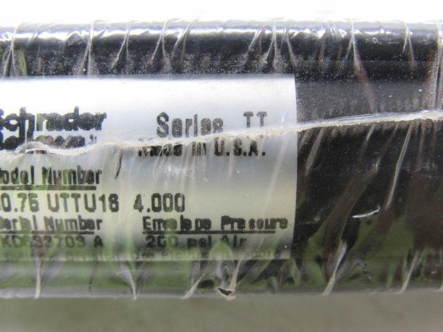 Schrader Bellows 00.75 UTTU16 Series TT 4" Stroke  3/4" Bore Midget Air Cylinder