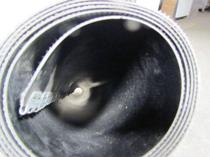 2-Ply Black Smooth Top PVC Rubber Conveyor Belt w/Lacing 82"x84"x0.090" Thick