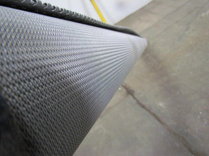 2-Ply Black Smooth Top PVC Rubber Conveyor Belt w/Lacing 82"x84"x0.090" Thick