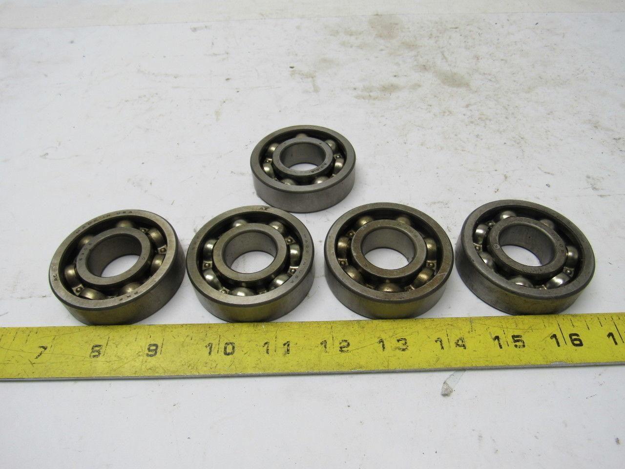 SKF 6305 Single Row Ball Bearing 25mm ID x 62mm OD x 17mm Height Lot of 5