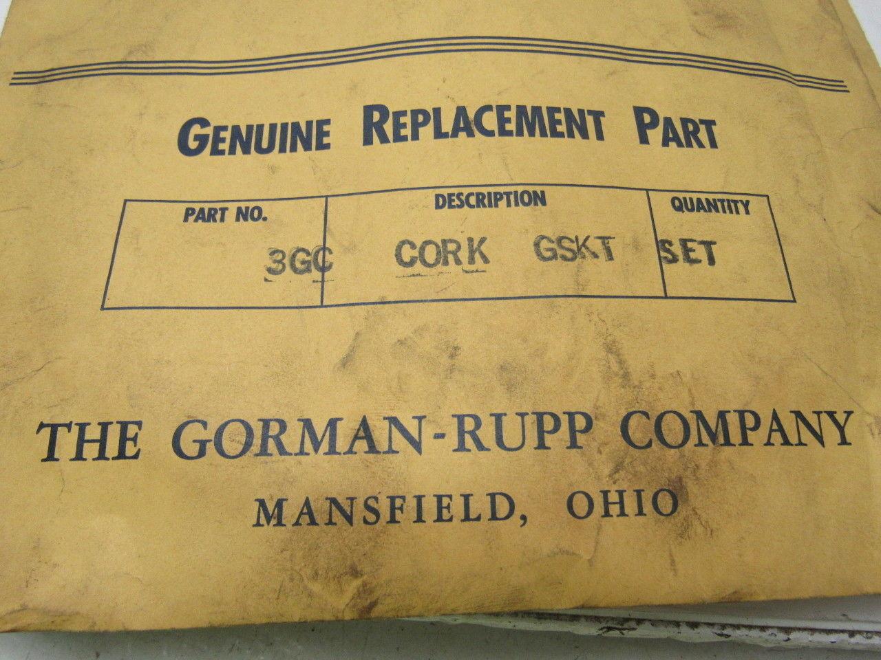 G-R Gorman Rupp 3GC Cork 15 Gaskets & 18 Shims 33 PCS Total NOS