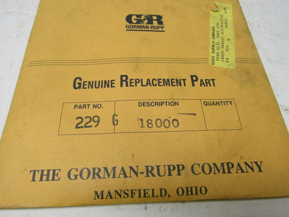 G-R Gorman Rupp 229G 18000 17 Gaskets & 20 Shims 37 PCS Total NOS