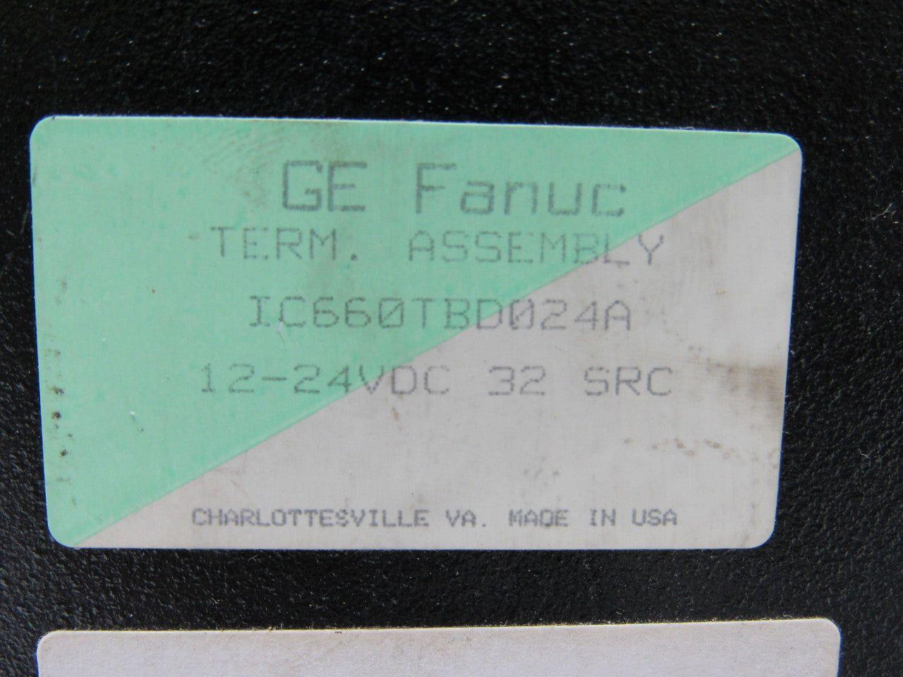 Fanuc IC660TBD024A Terminal Block Assembly 12/24VDC 32 SRC