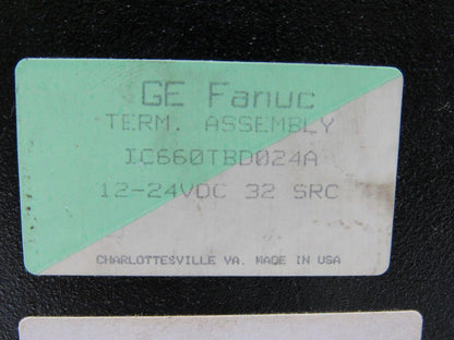 Fanuc IC660TBD024A Terminal Block Assembly 12/24VDC 32 SRC