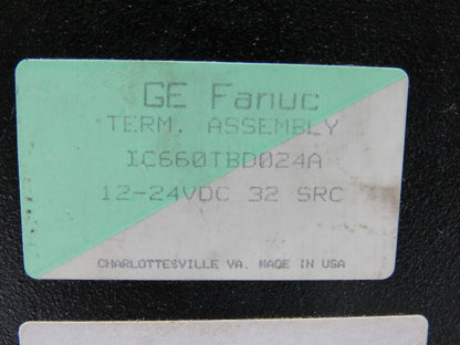 Fanuc IC660TBD024A Terminal Block Assembly 12/24VDC 32 SRC