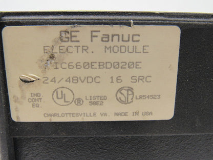 GE Fanuc IC660EBD020E Electronic Module 24/48vdc 16 src