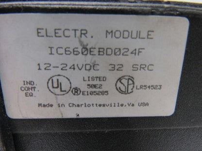 GE Fanuc IC660EBD024F Electronic Module 12-24VDC 32 SRC