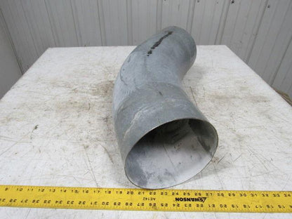 8" Galvanized Industrial Vacuum Pneumatic Conveying Pipe 45 Degree Bend