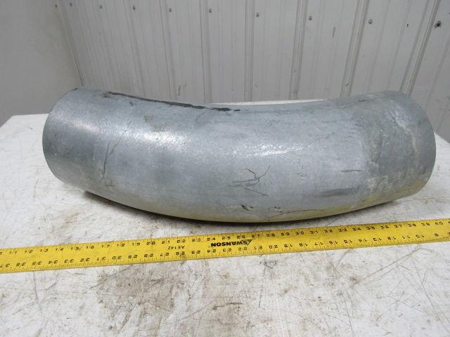 8" Galvanized Industrial Vacuum Pneumatic Conveying Pipe 45 Degree Bend