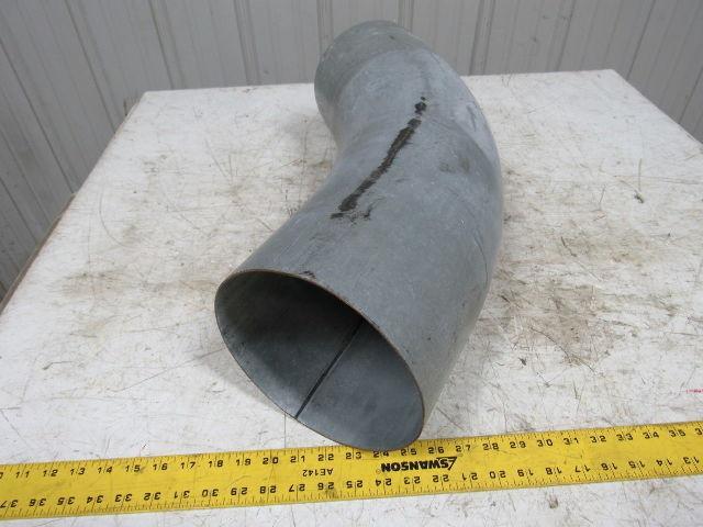 8" Galvanized Industrial Vacuum Pneumatic Conveying Pipe 45 Degree Bend