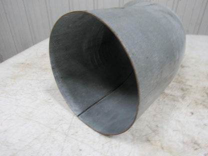 8" Galvanized Industrial Vacuum Pneumatic Conveying Pipe 45 Degree Bend