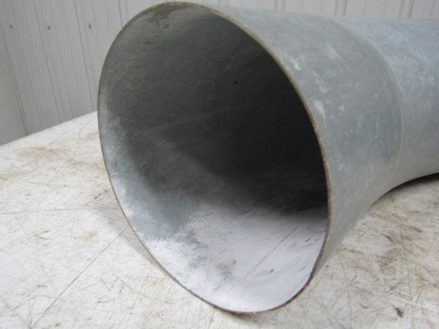 8" Galvanized Industrial Vacuum Pneumatic Conveying Pipe 45 Degree Bend