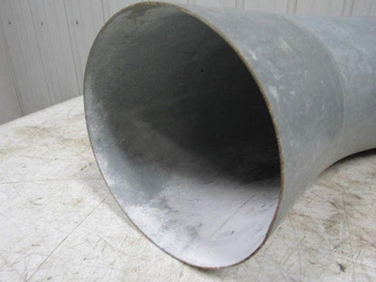 8" Galvanized Industrial Vacuum Pneumatic Conveying Pipe 45 Degree Bend