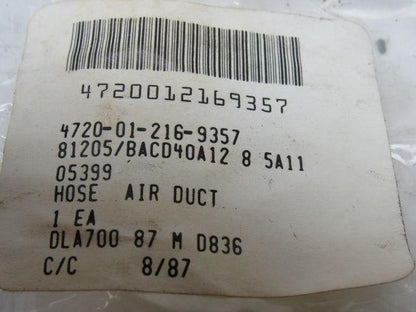 Boeing BACD40A12-8-5A11 Air Duct Hose 3" ID X 4.5" OAL 4720-01-216-9357