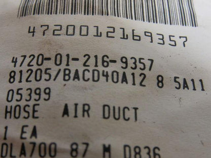 Boeing BACD40A12-8-5A11 Air Duct Hose 3" ID X 4.5" OAL 4720-01-216-9357