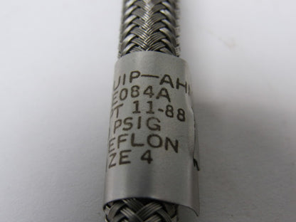 Aeroquip MS8005E084A High Pressure Braided Stainless Teflon Hose Size 4