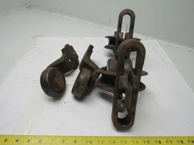 Jervis Webb 6968  Rivetless Chain Conveyor Trolley X-678 Size Lot Of 2 + Extras