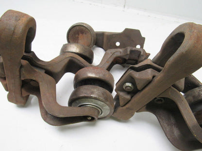 Jervis Webb 6968  Rivetless Chain Conveyor Trolley X-678 Size Lot Of 2 + Extras