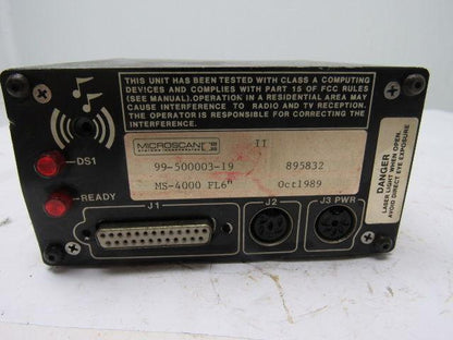 Microscan 99-500003-19 MS-4000 Barcode Decoder Scanner