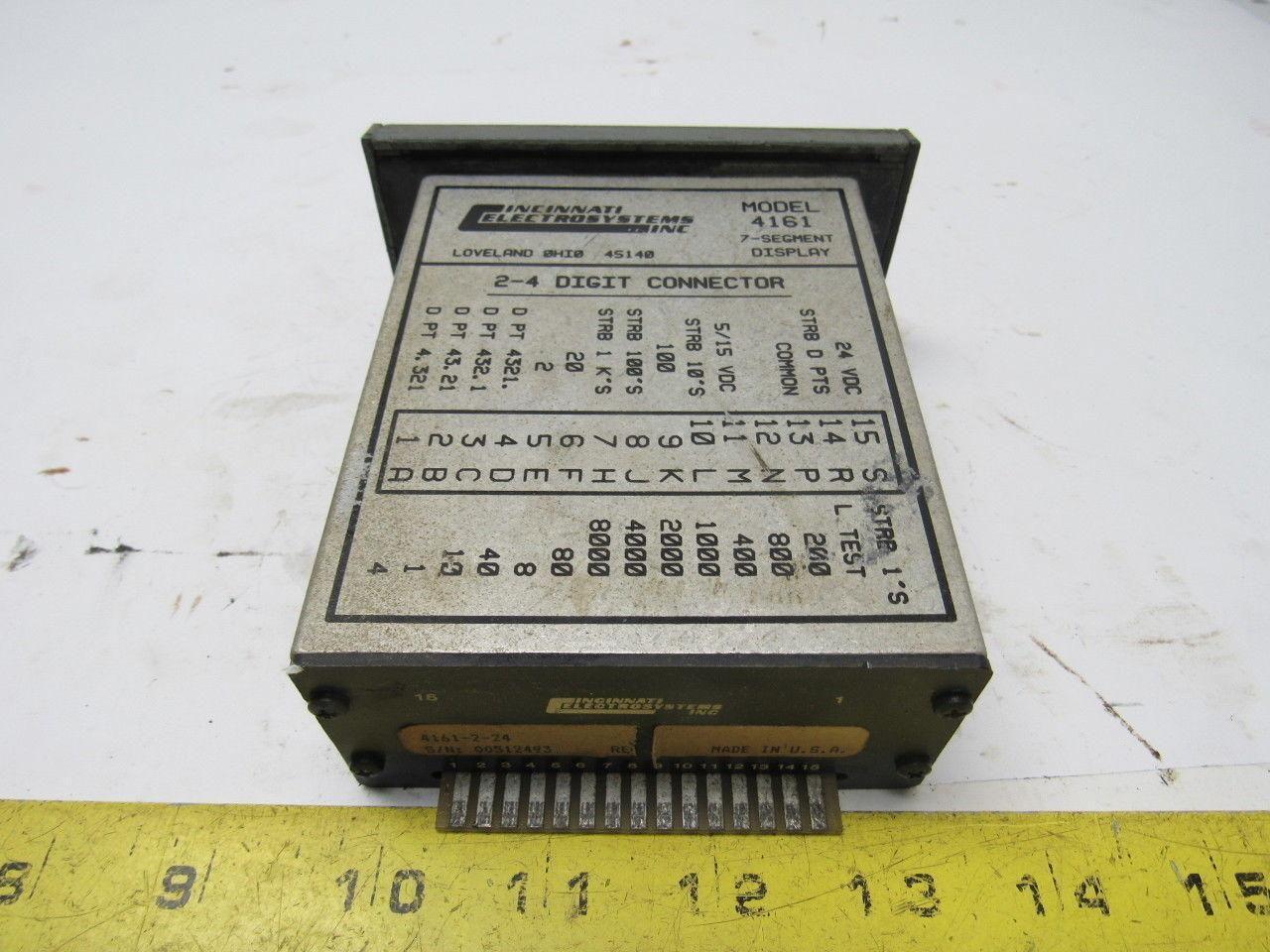 Cincinnati Electrosystems 4161-2-24 7 Segment Display