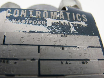 Contromatics C-1611-BB 298-00-95 PC 8 & 9 3 Piece 4 Bolt Ball Valve Parts Kit