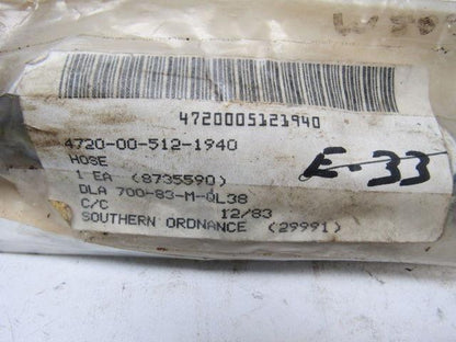 Mack Truck 4720-00-512-1940 Hose Assembly 0.312" ID 12" Length