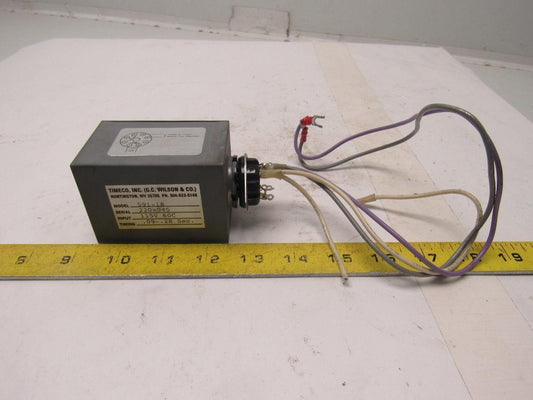 TIMECO 591-18 Time Delay Relay 115V 60C .09-.28 Sec.
