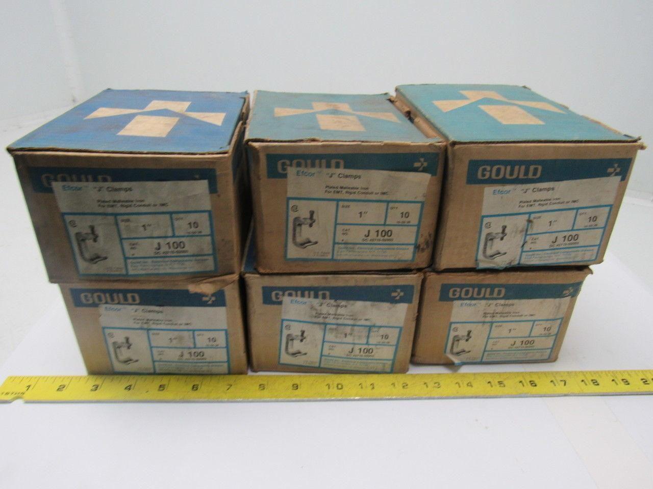 GOULD J 100 1" Plated Malleable Iron "J" Clamps For EMT,Rigid Conduit & IMC